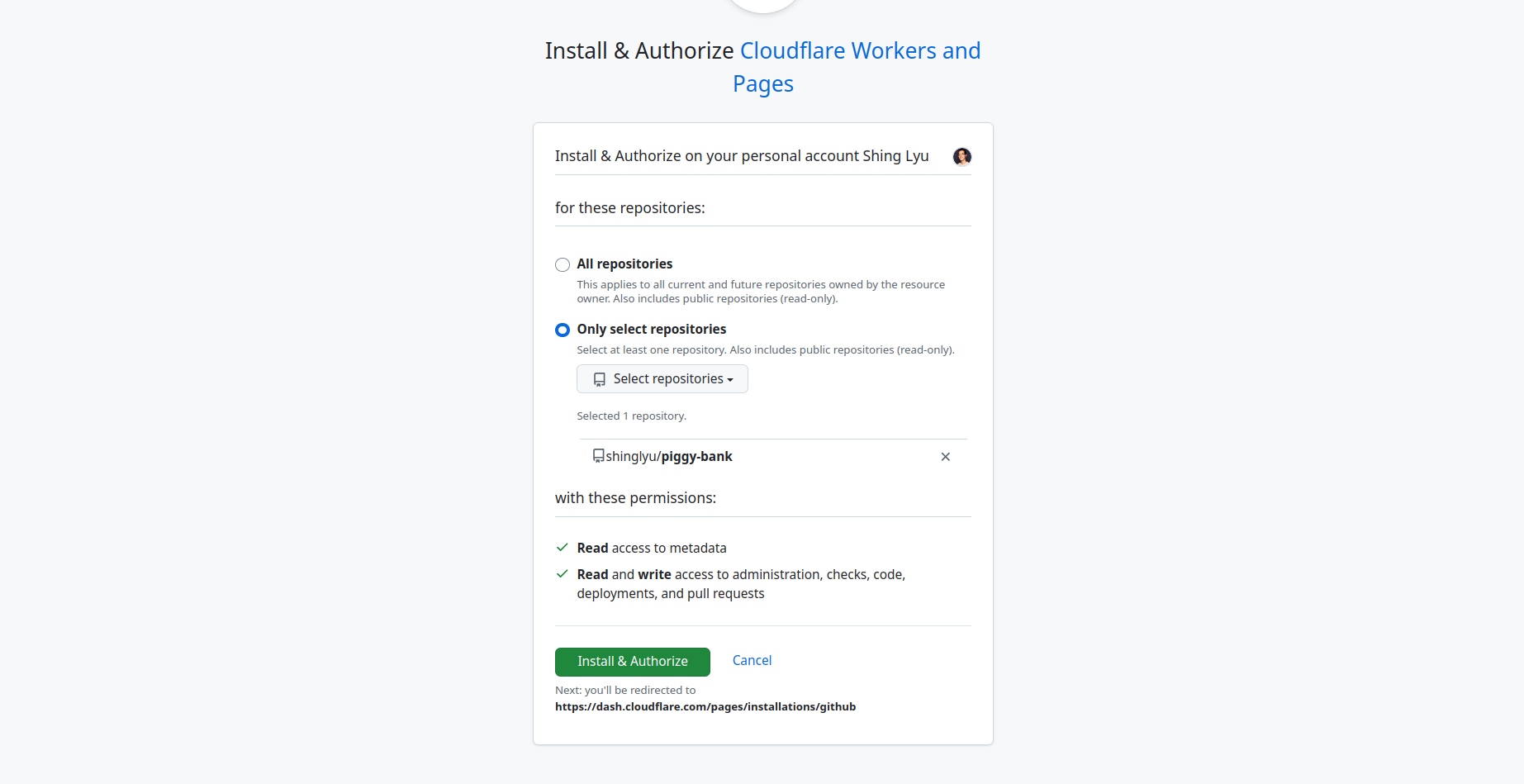 GitHub - Authorize Cloudflare