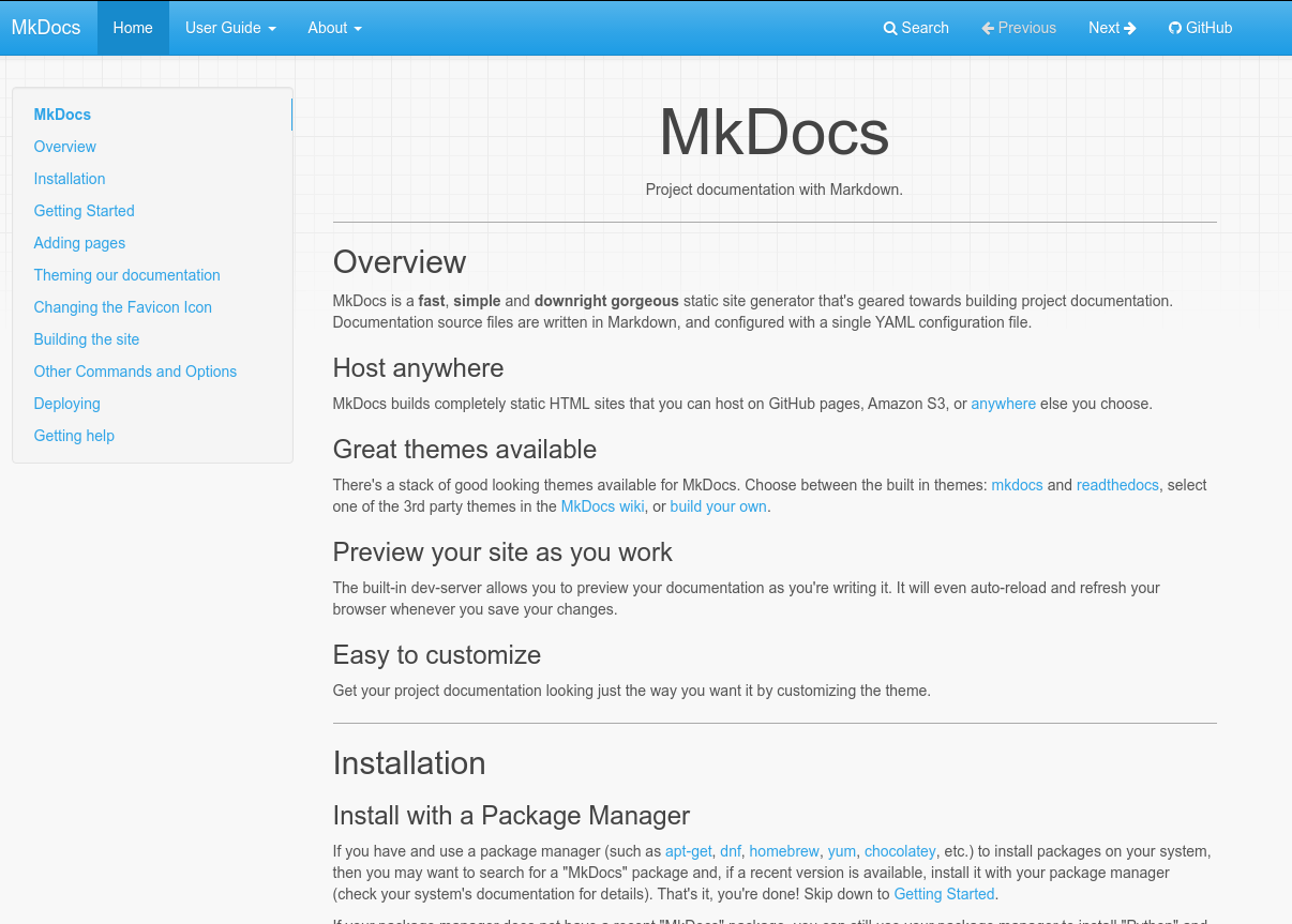 MkDocs