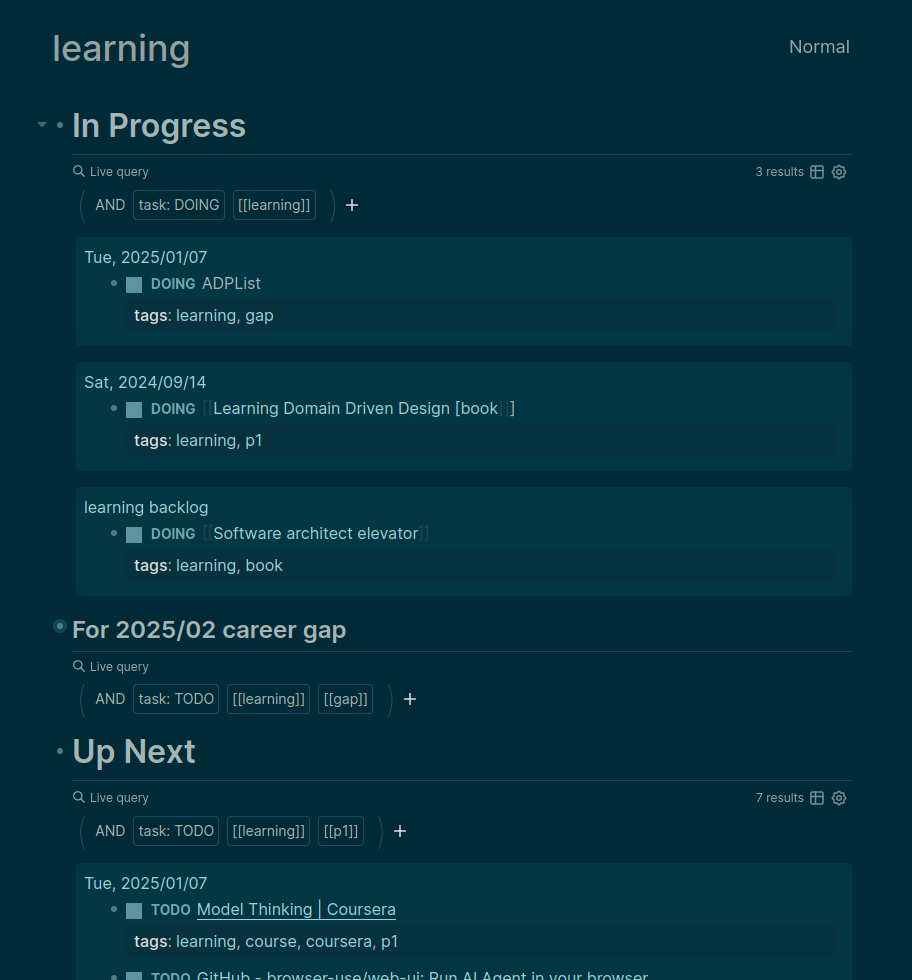 Logseq Kanban