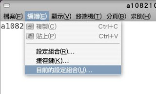 終端機設定